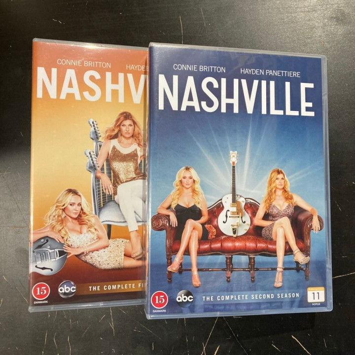 Nashville - Kaudet 1-2 12DVD (VG-M-/M-) -tv-sarja-